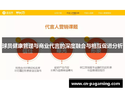 球员健康管理与商业代言的深度融合与相互促进分析